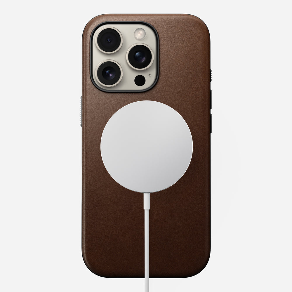 Modern Leather Case - iPhone 16 Pro | Brown | Nomad Leather | NOMAD® - Image 3