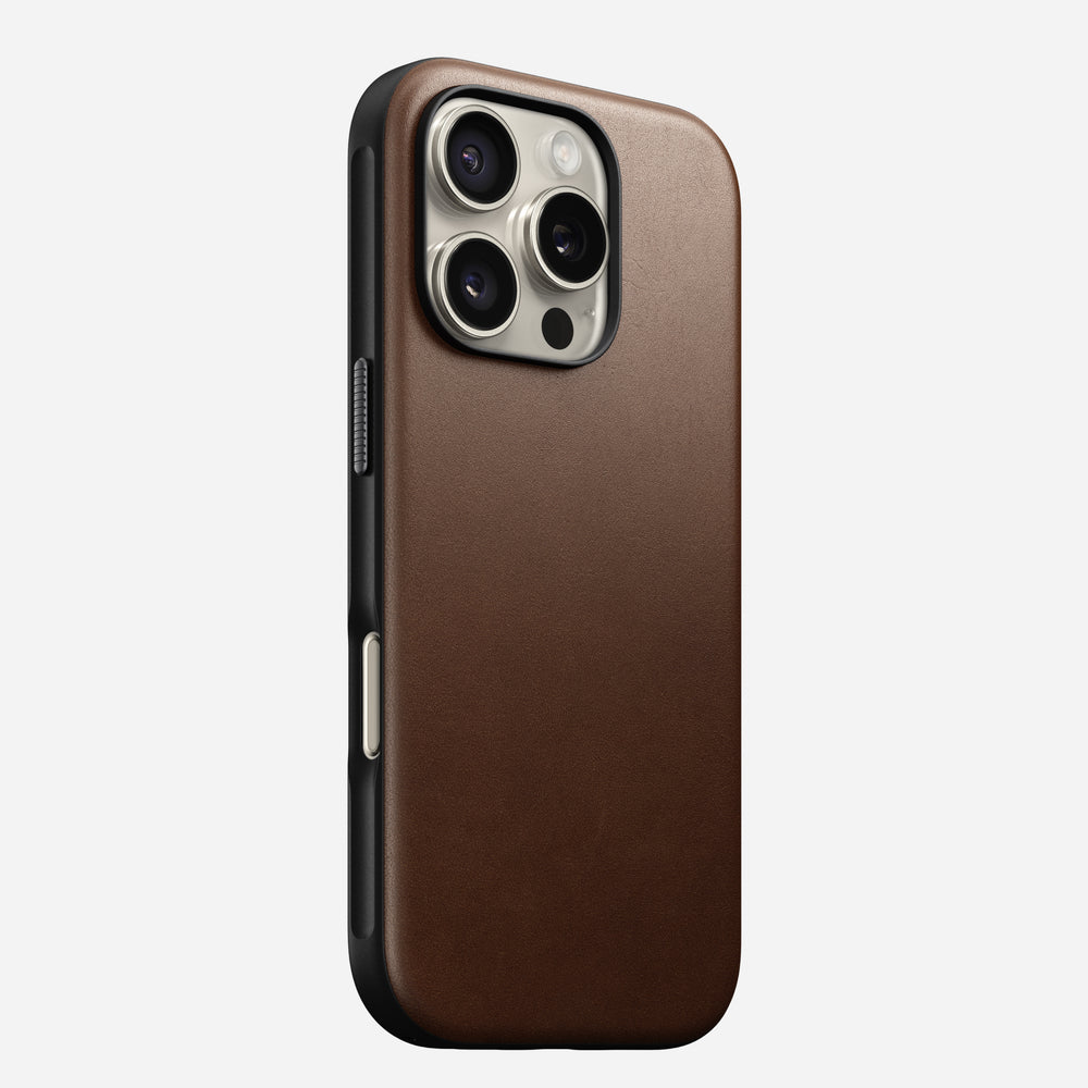 Modern Leather Case - iPhone 16 Pro | Brown | Nomad Leather | NOMAD®