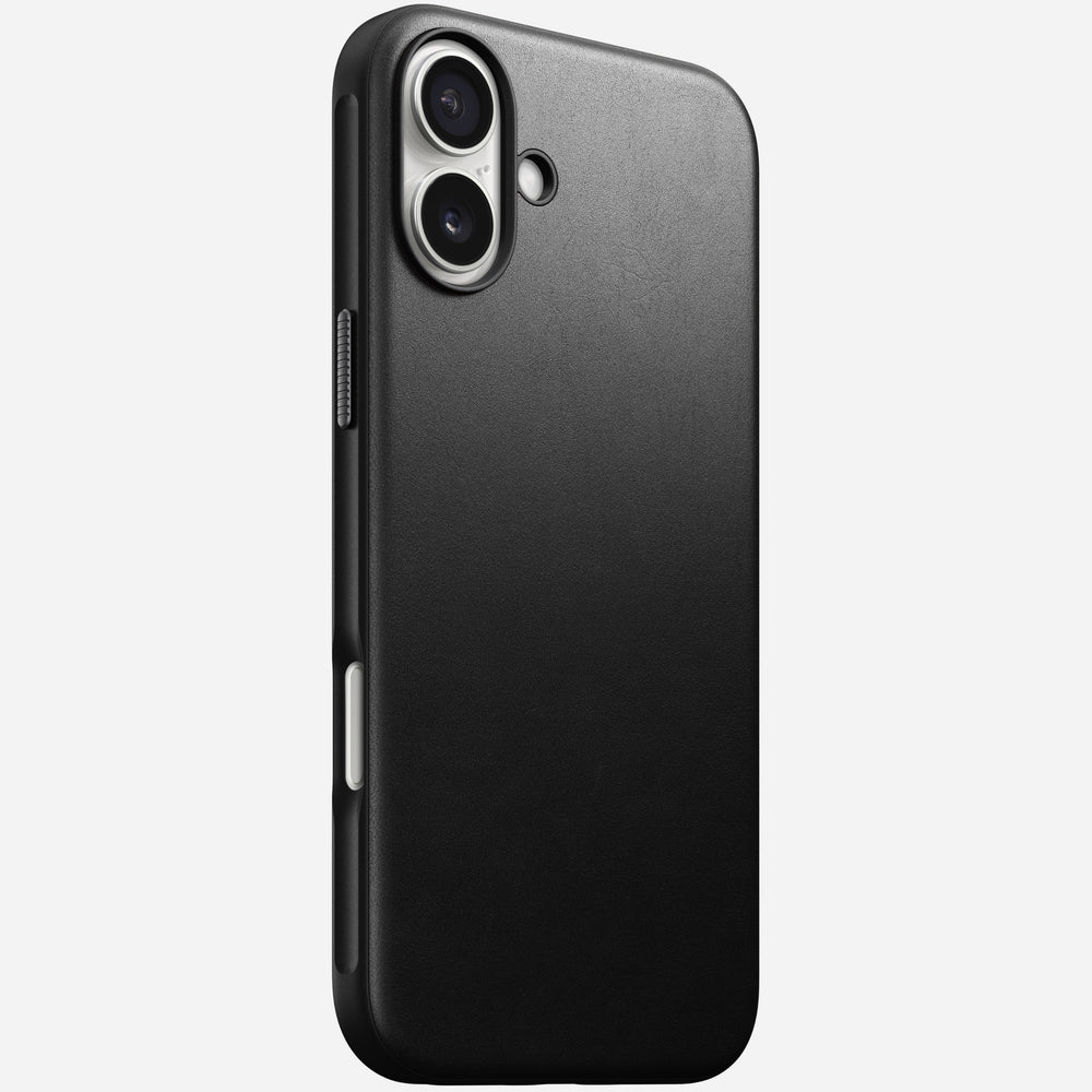 Modern Leather Case - iPhone 16 Plus | Black | Nomad Leather | NOMAD®
