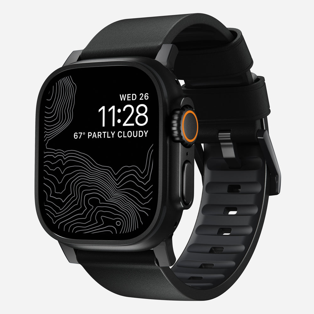 Active Band Pro 45mm - Black Hardware - Waterproof Leather | NOMAD®