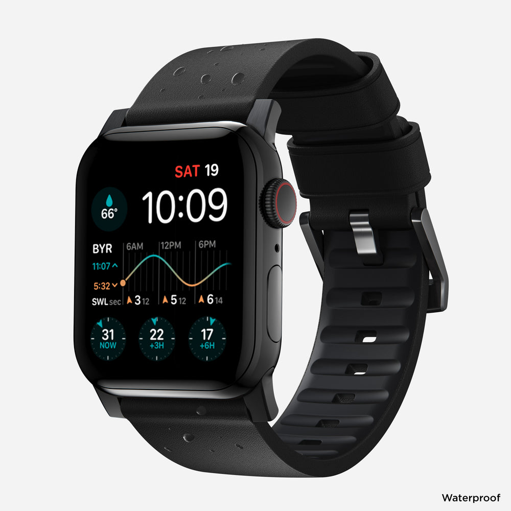 Active Band Pro 45mm - Black Hardware - Waterproof Leather | NOMAD® - Image 2