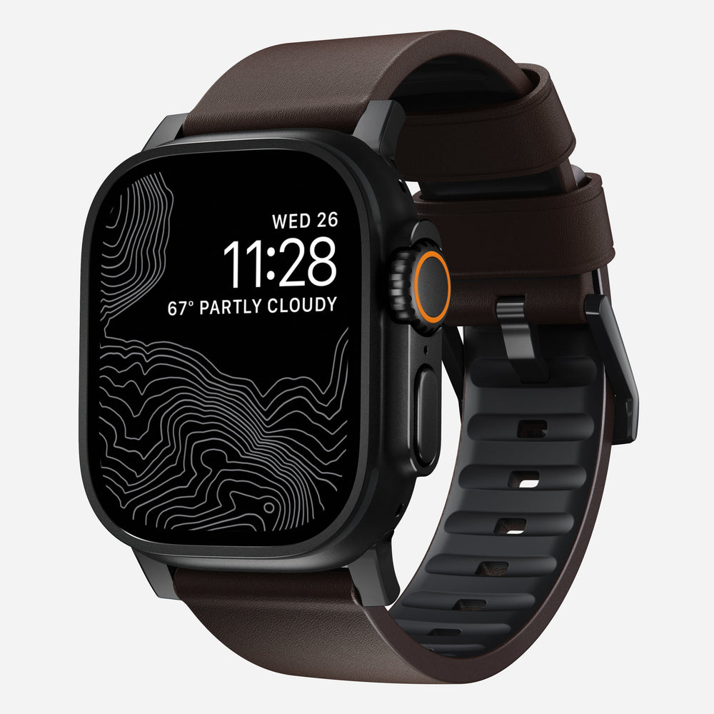 Active Band Pro 45mm - Black Hardware - Waterproof Leather | NOMAD®