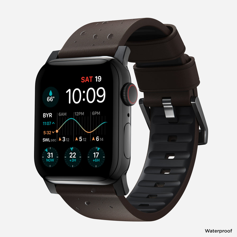 Active Band Pro 45mm - Black Hardware - Waterproof Leather | NOMAD® - Image 2