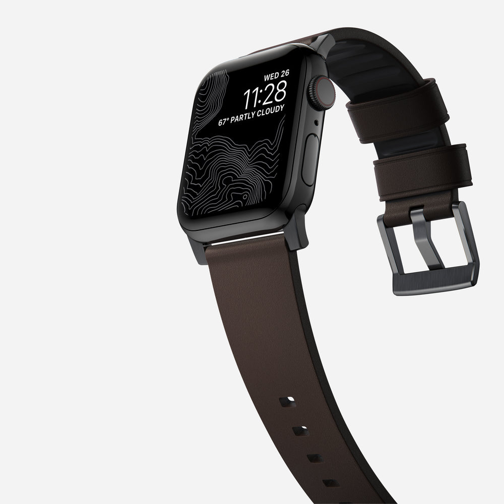 Active Band Pro 45mm - Black Hardware - Waterproof Leather | NOMAD® - Image 9
