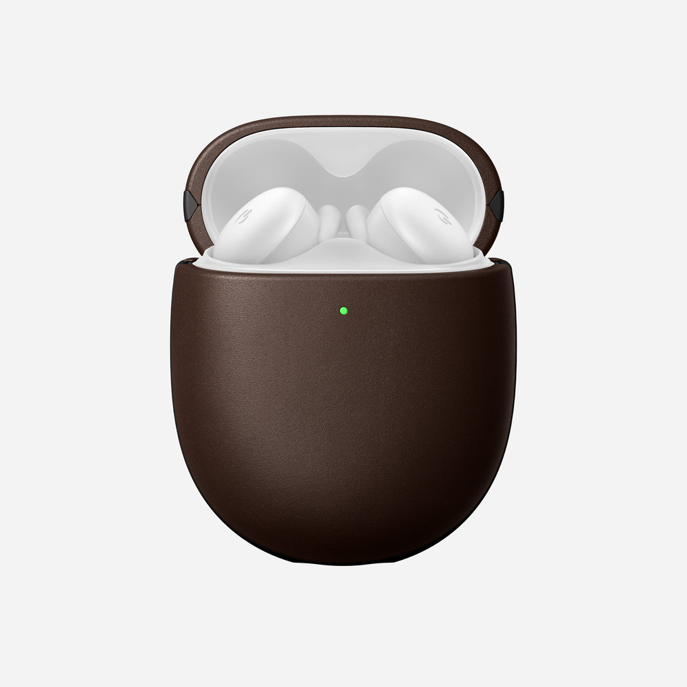 Modern Leather Case - Pixel Buds A-Series | Rustic Brown | Horween | NOMAD®