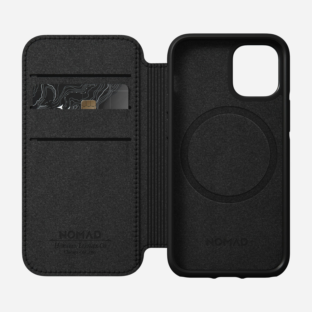 Modern Leather Folio - iPhone 12 Mini | Black | Horween® | NOMAD® - Image 6