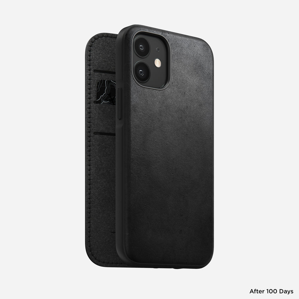 Modern Leather Folio - iPhone 12 Mini | Black | Horween® | NOMAD® - Image 9