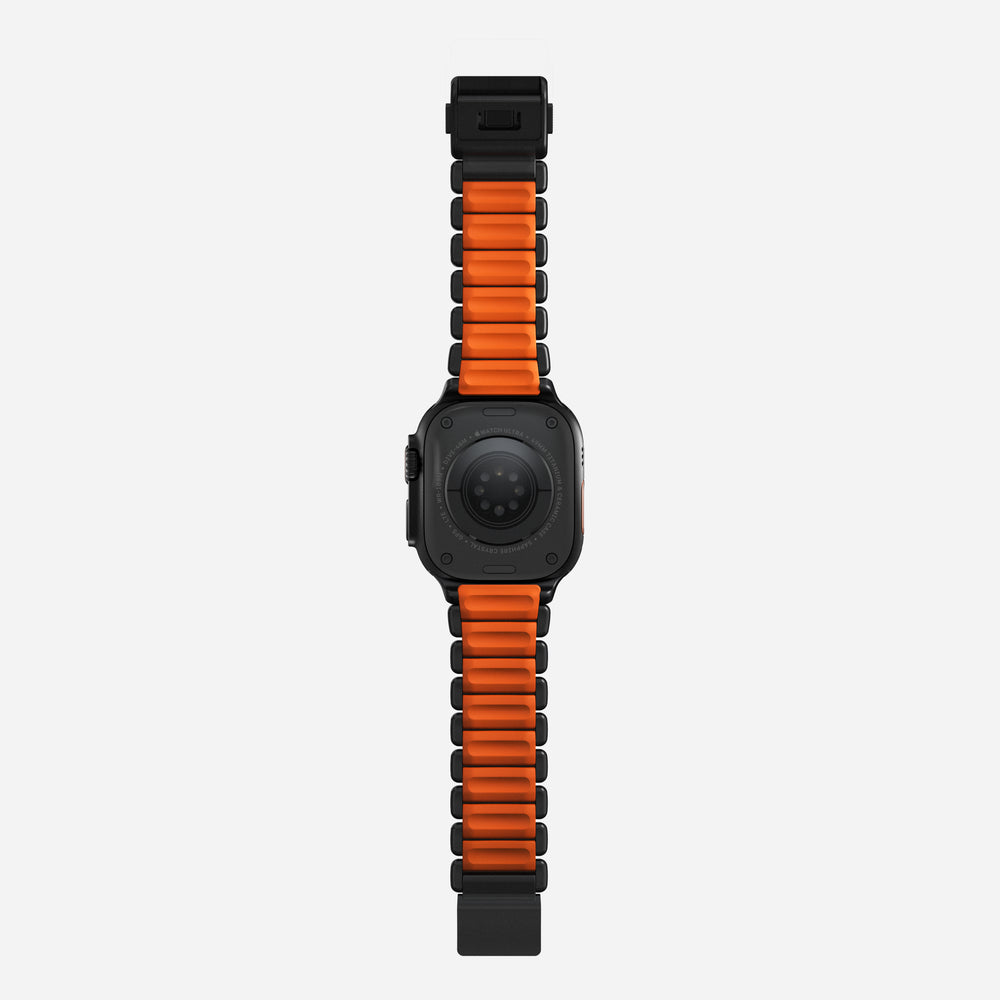 Stratos Band - 49mm | Black Titanium | Ultra Orange FKM | NOMAD® - Image 12