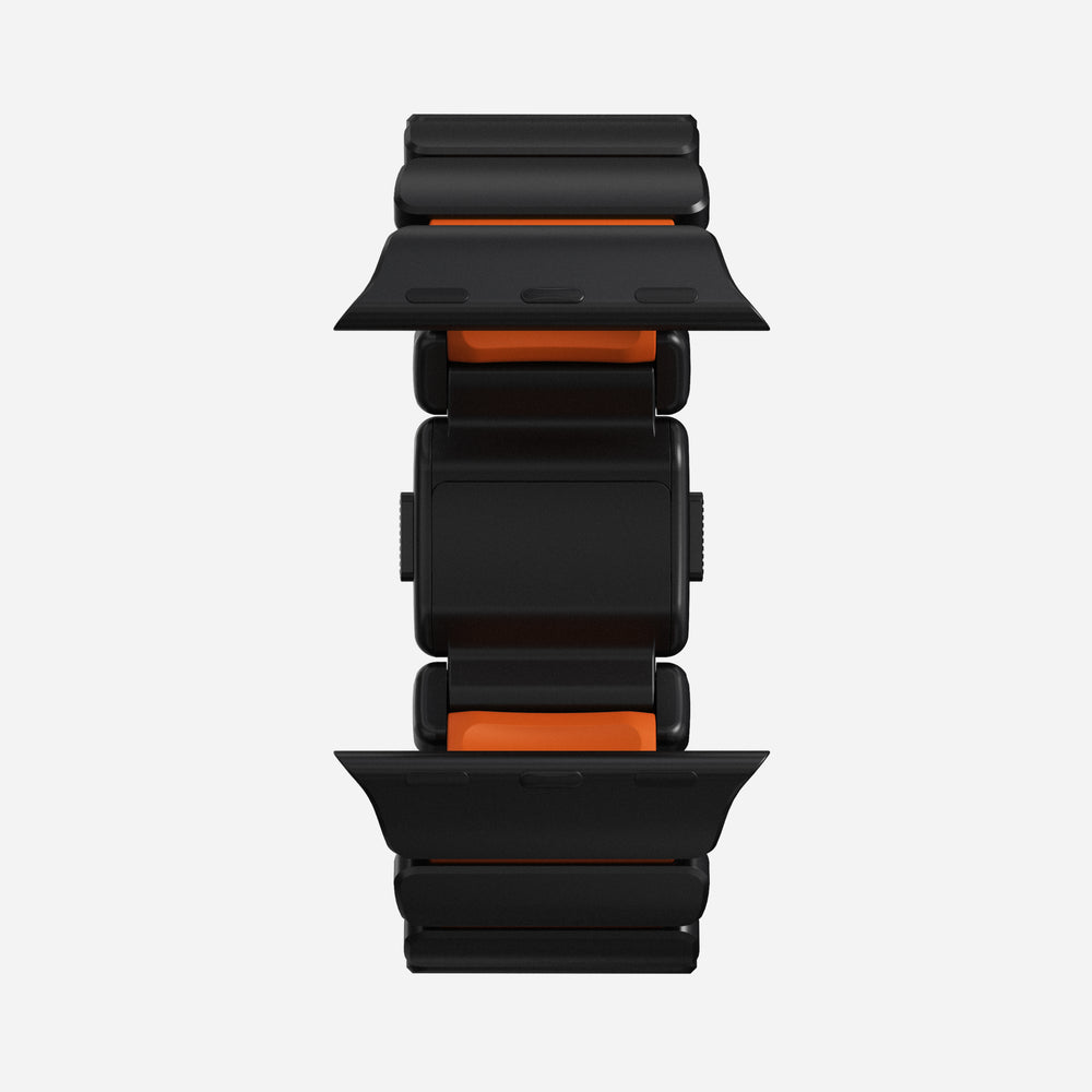 Stratos Band - 49mm | Black Titanium | Ultra Orange FKM | NOMAD® - Image 13