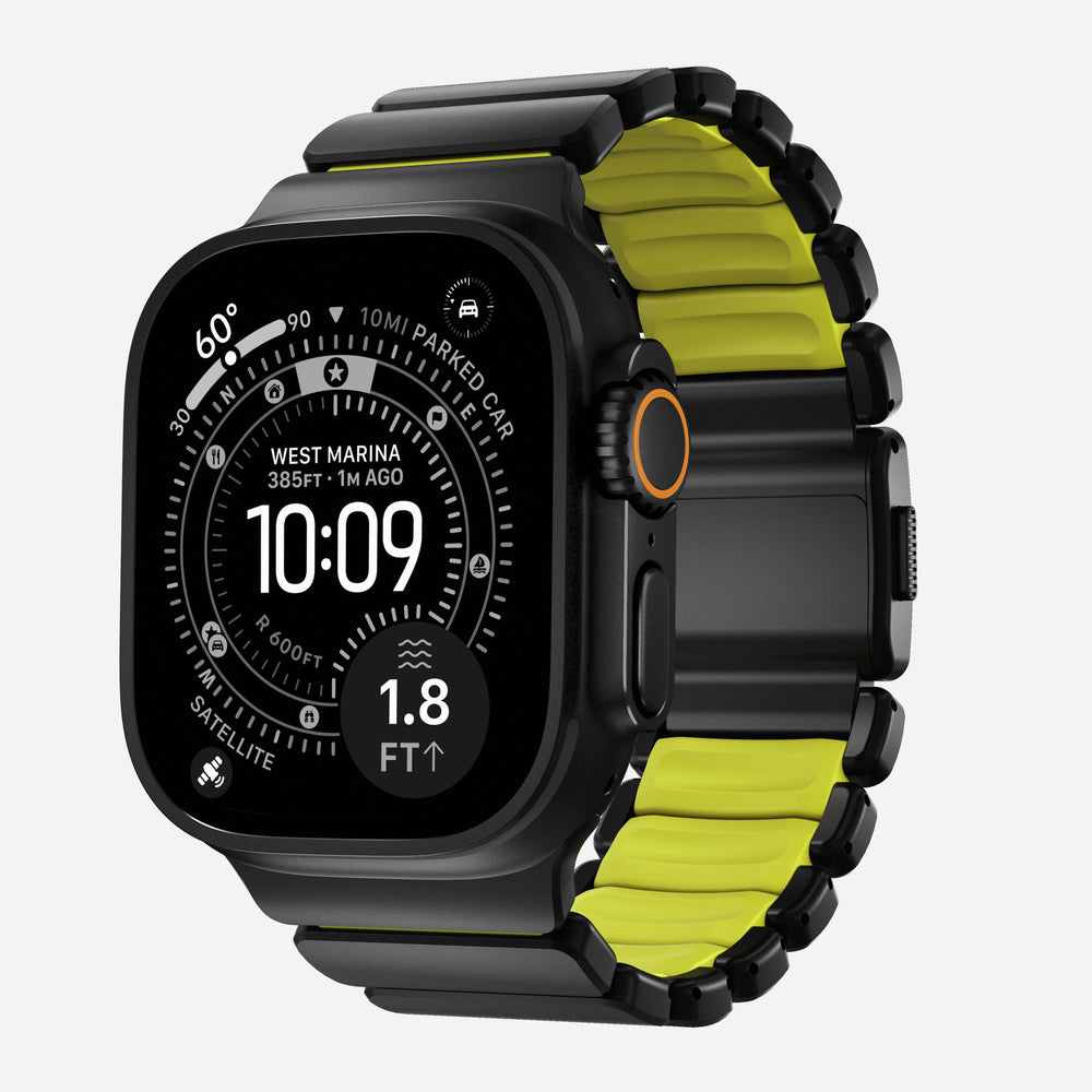 Stratos Band - 49mm | Black Titanium | Volt FKM | NOMAD®