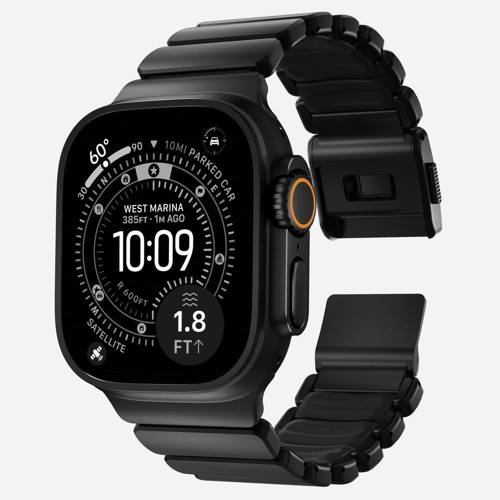 Stratos Band - 49mm | Black Titanium | Black FKM | NOMAD® - Image 6