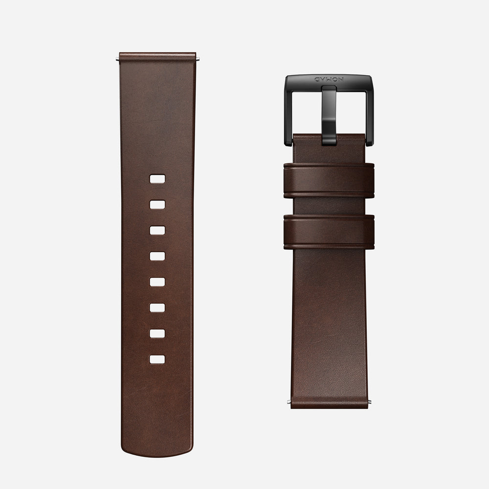 Active Band Pro - 22mm Quick Release | Brown Horween | Black Hardware | NOMAD® - Image 3
