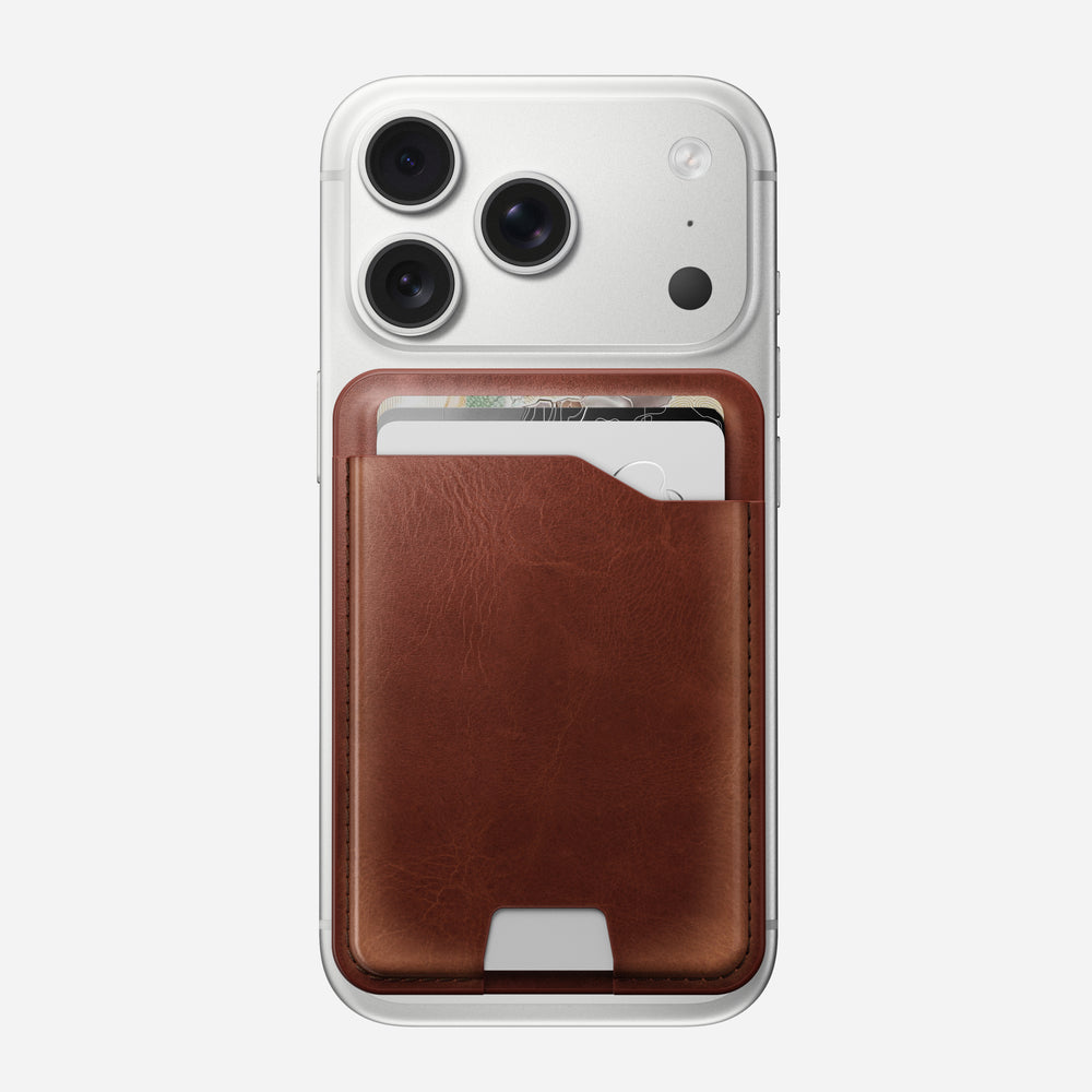 Leather Mag Wallet with Find My Tracking | Olde Dublin | Horween