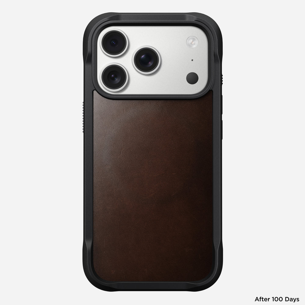 Rugged Leather Case - iPhone 17 Pro | Rustic Brown | Horween | NOMAD® - Image 3