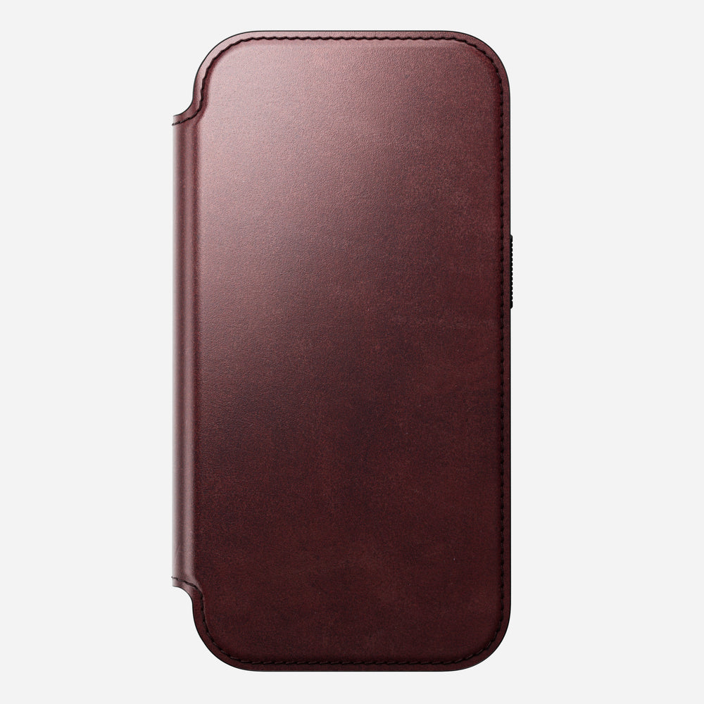 Modern Leather Folio - iPhone 17 Pro | Burgundy | Horween | NOMAD® - Image 7
