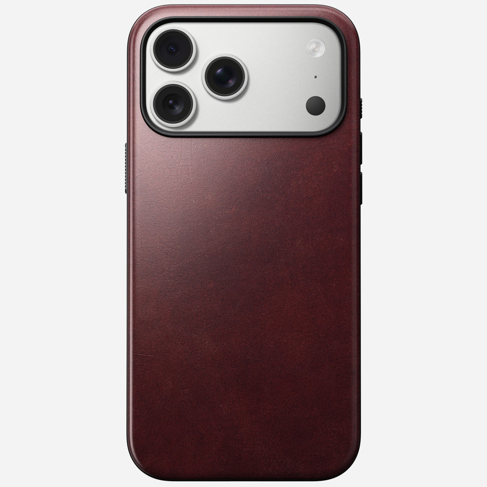 Modern Leather Case - iPhone 17 Pro Max | Burgundy | Horween | NOMAD® - Image 8
