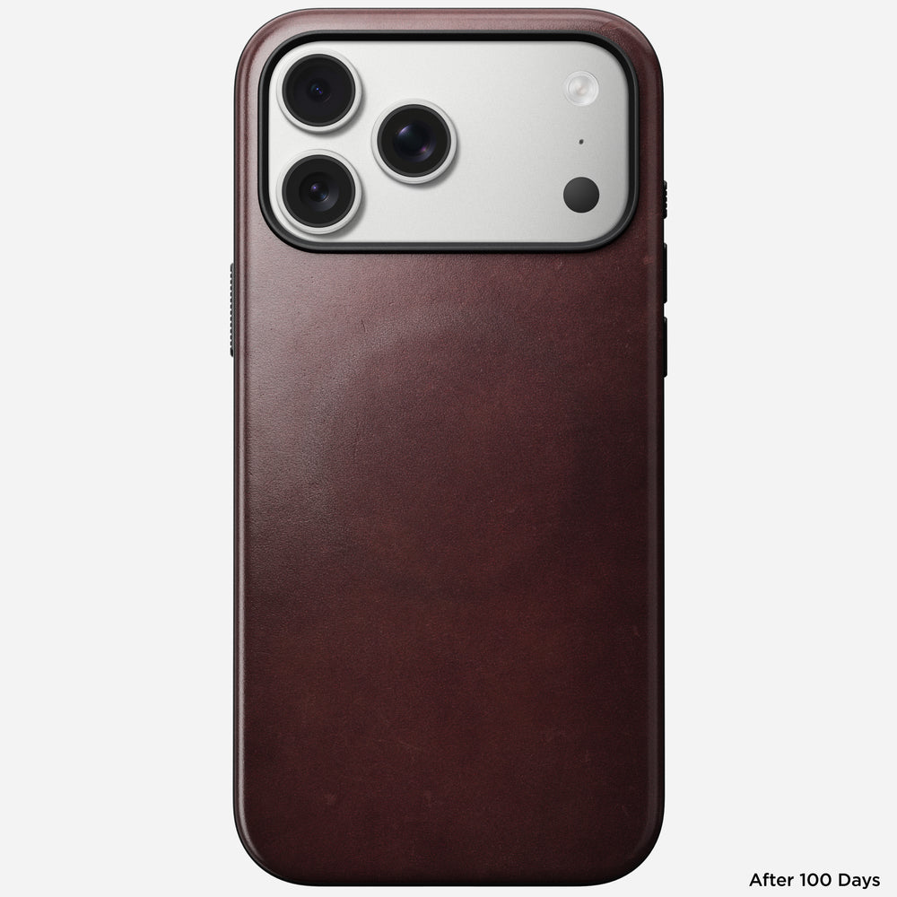 Modern Leather Case - iPhone 17 Pro Max | Burgundy | Horween | NOMAD® - Image 4