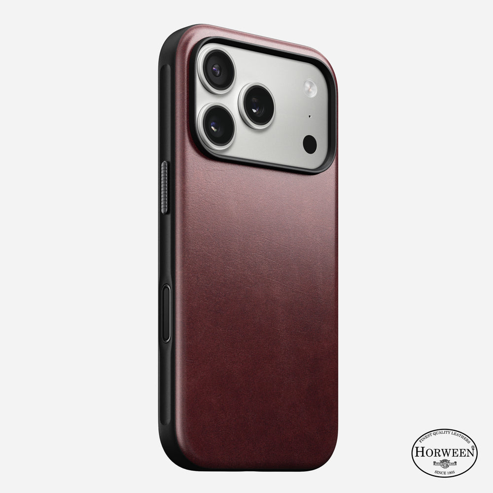 Modern Leather Case - iPhone 17 Pro | Burgundy | Horween | NOMAD®