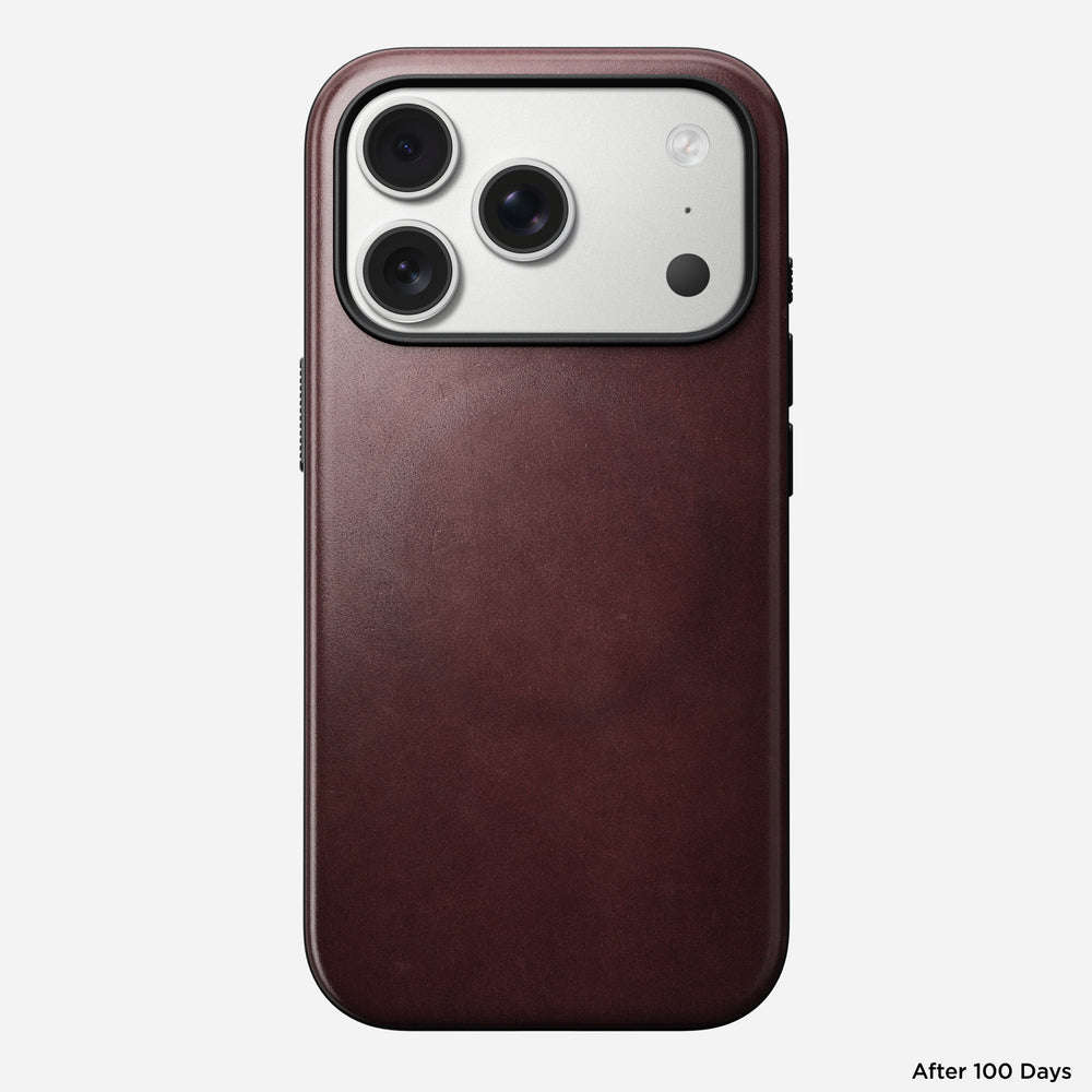Modern Leather Case - iPhone 17 Pro | Burgundy | Horween | NOMAD® - Image 4