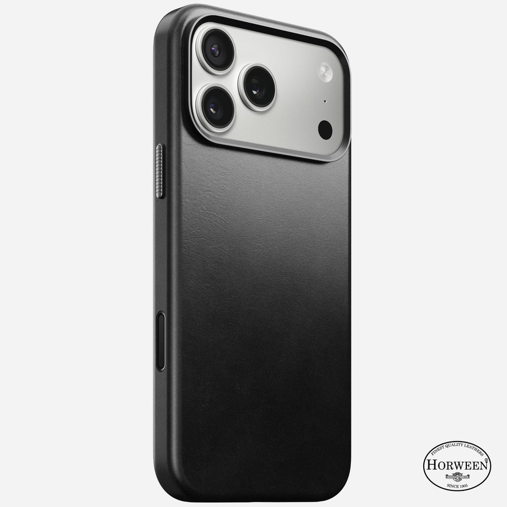 Traditional Leather Case - iPhone 17 Pro Max | Black | Horween | NOMAD®