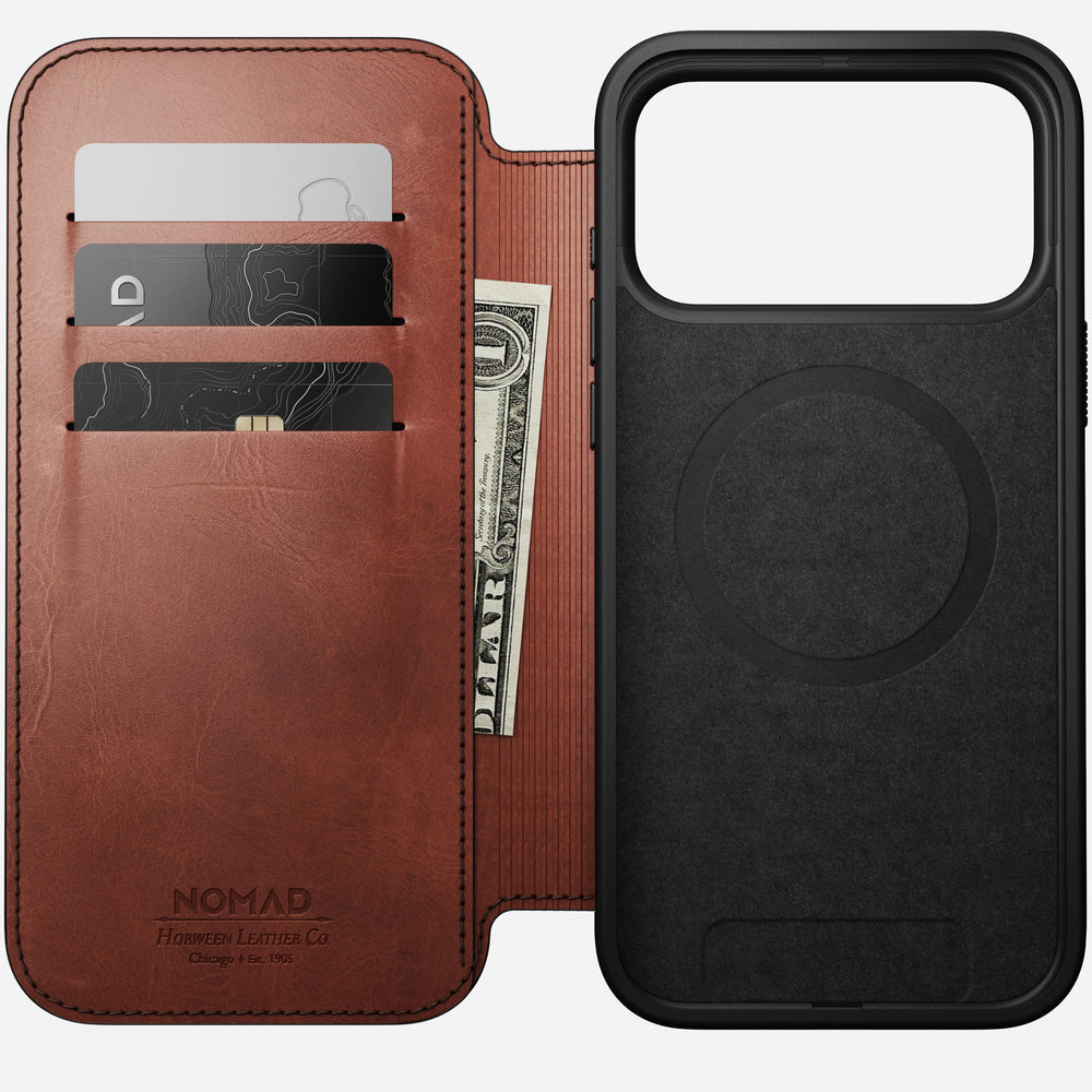 Modern Leather Folio - iPhone 17 Pro Max | Olde Dublin | Horween | NOMAD® - Image 2