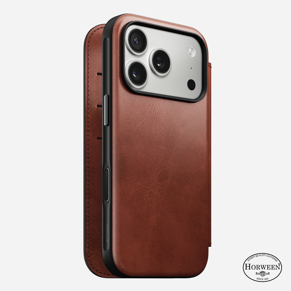 Modern Leather Folio - iPhone 17 Pro | Olde Dublin | Horween | NOMAD®