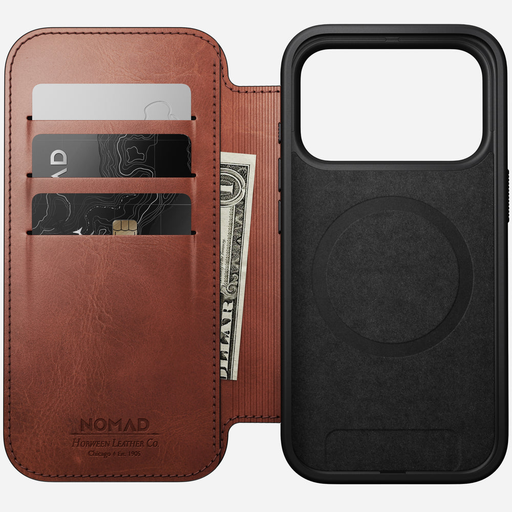 Modern Leather Folio - iPhone 17 Pro | Olde Dublin | Horween | NOMAD® - Image 2