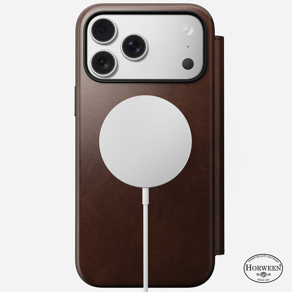 Modern Leather Folio - iPhone 17 Pro Max | Rustic Brown | Horween | NOMAD® - Image 4