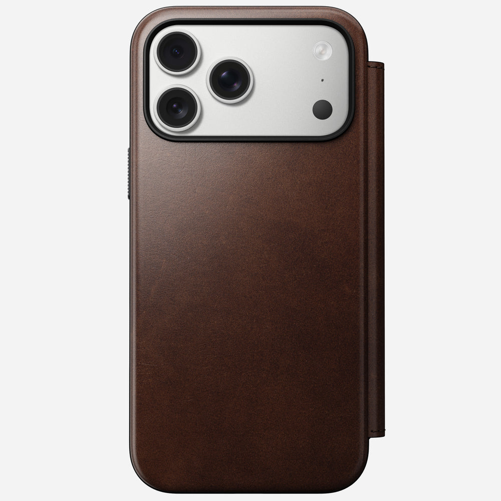 Modern Leather Folio - iPhone 17 Pro Max | Rustic Brown | Horween | NOMAD® - Image 9