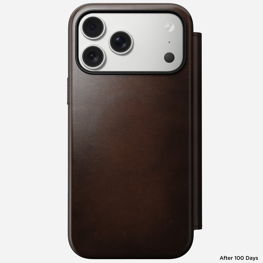 Modern Leather Folio - iPhone 17 Pro Max | Rustic Brown | Horween | NOMAD® - Image 6