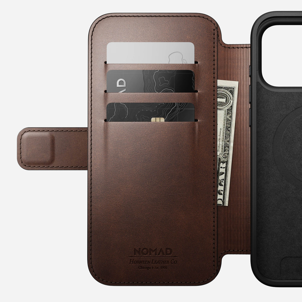 Modern Leather Folio - iPhone 17 Pro Max | Rustic Brown | Horween | NOMAD® - Image 8