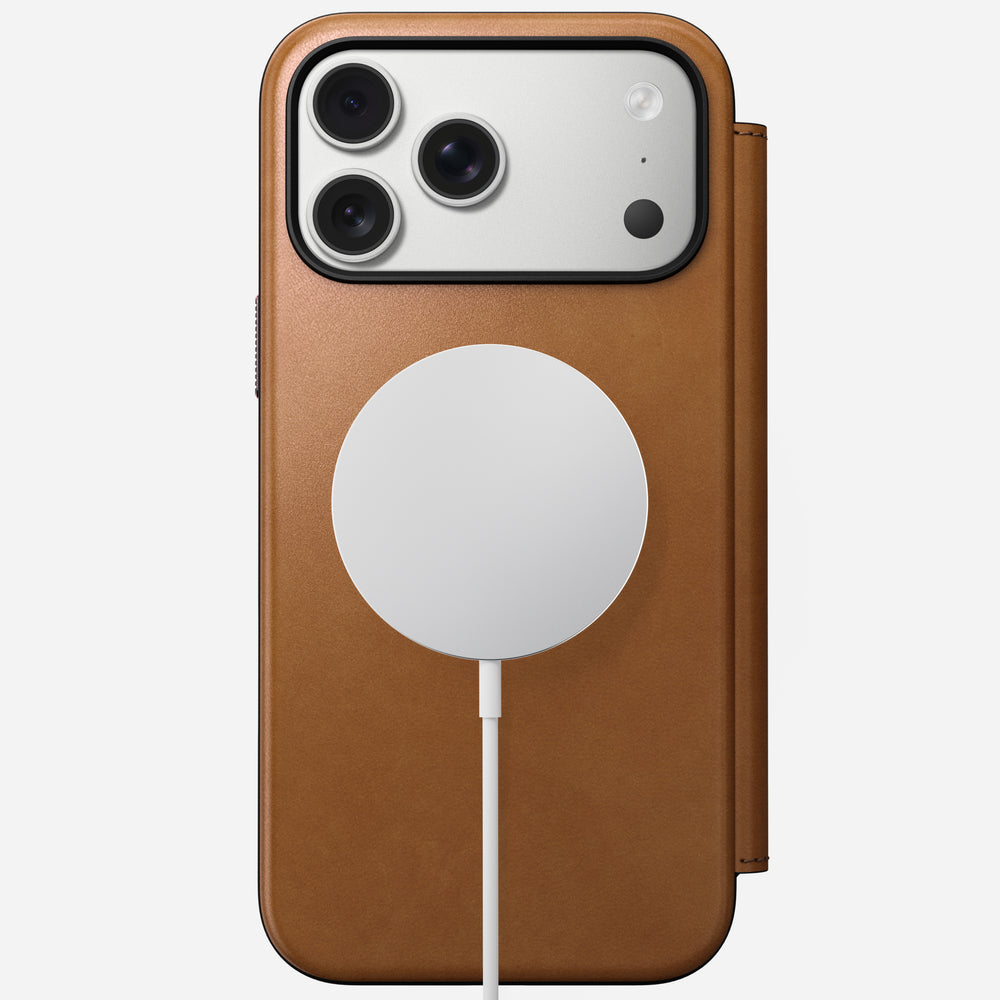 Modern Leather Folio - iPhone 17 Pro Max | English Tan-C | Nomad Leather | NOMAD® - Image 4