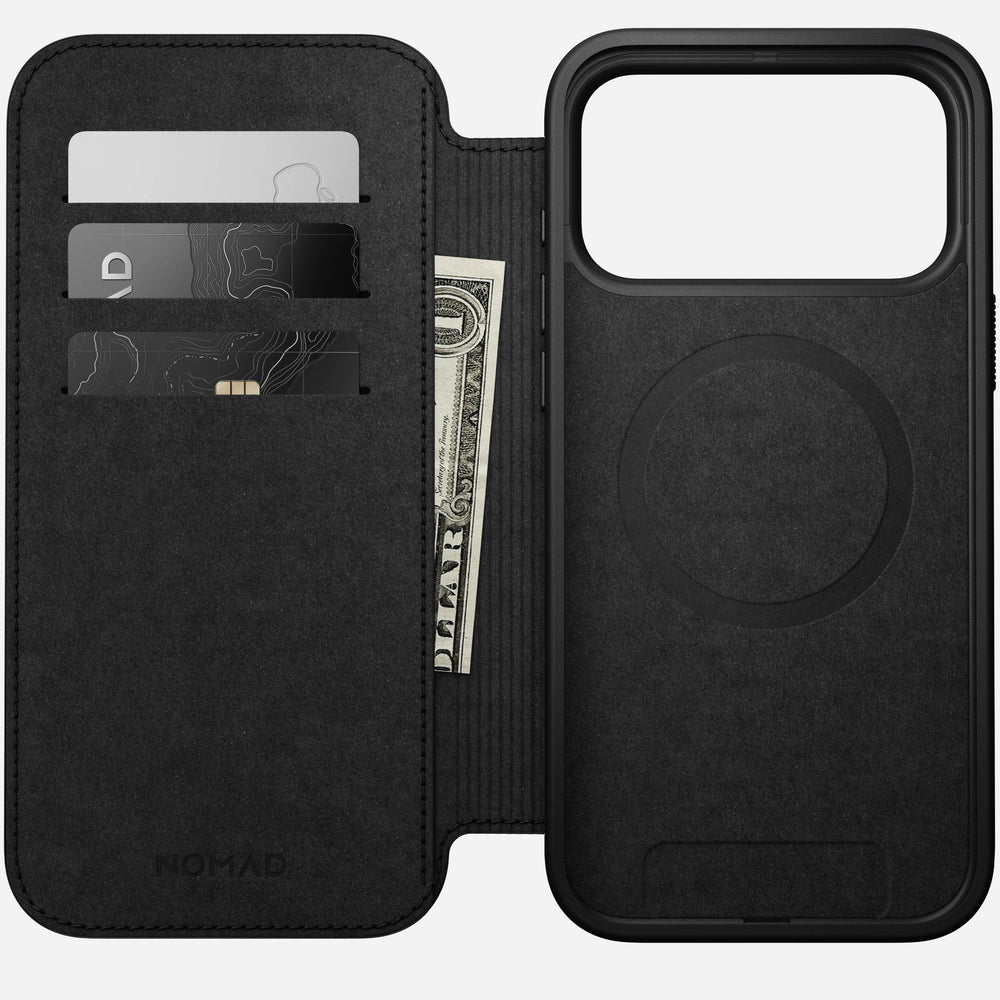 Modern Leather Folio - iPhone 17 Pro Max | Black | Nomad Leather | NOMAD® - Image 2