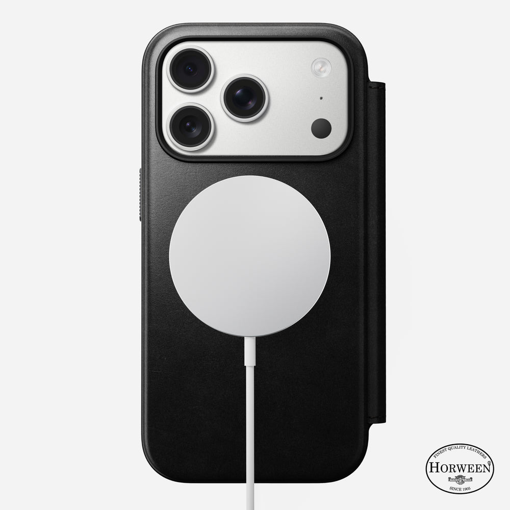 Modern Leather Folio - iPhone 17 Pro | Black | Horween | NOMAD® - Image 4