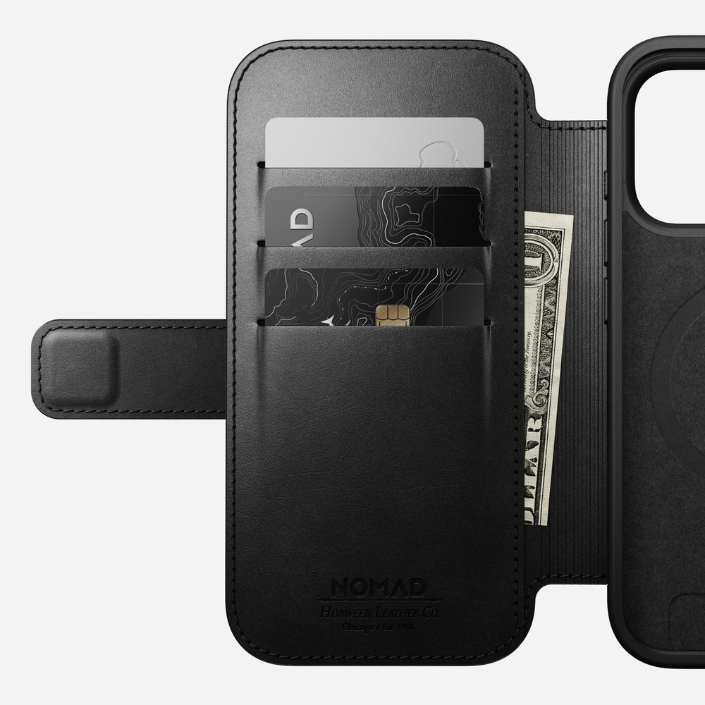Modern Leather Folio - iPhone 17 Pro | Black | Horween | NOMAD® - Image 8