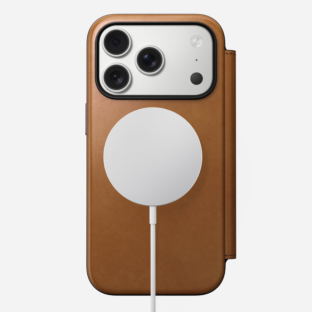 Modern Leather Folio - iPhone 17 Pro | English Tan-C | Nomad Leather | NOMAD® - Image 4