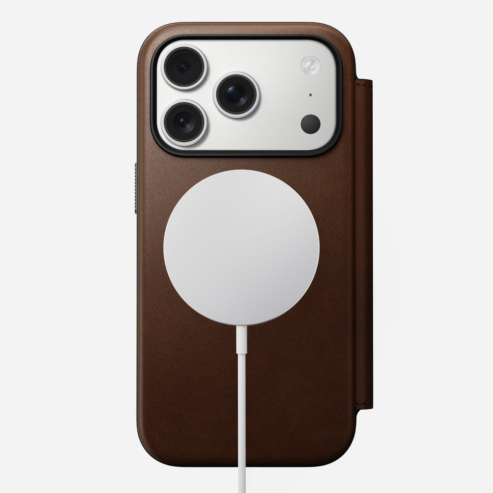 Modern Leather Folio - iPhone 17 Pro | Brown | Nomad Leather | NOMAD® - Image 4