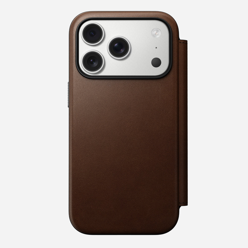 Modern Leather Folio - iPhone 17 Pro | Brown | Nomad Leather | NOMAD® - Image 9