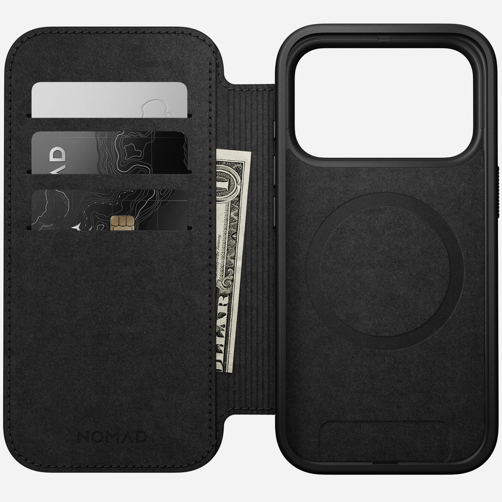 Modern Leather Folio - iPhone 17 Pro | Black | Nomad Leather | NOMAD® - Image 2
