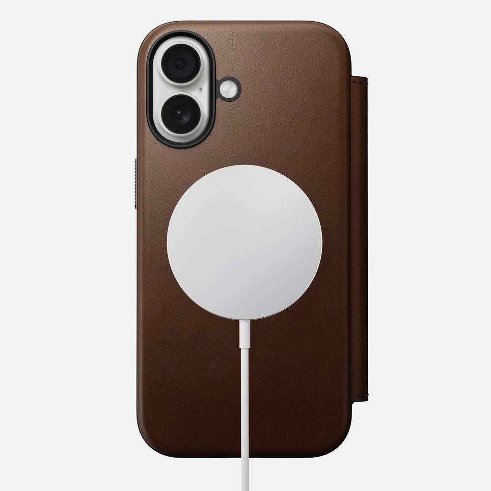 Modern Leather Folio - iPhone 17 | Brown | Nomad Leather | NOMAD® - Image 4