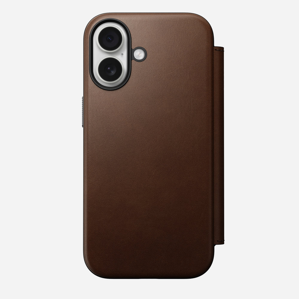 Modern Leather Folio - iPhone 17 | Brown | Nomad Leather | NOMAD® - Image 9