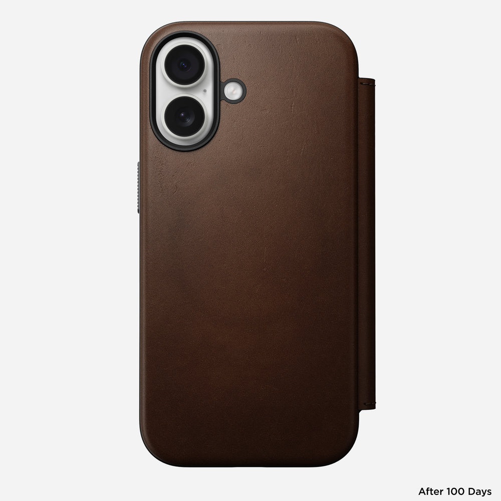 Modern Leather Folio - iPhone 17 | Brown | Nomad Leather | NOMAD® - Image 6