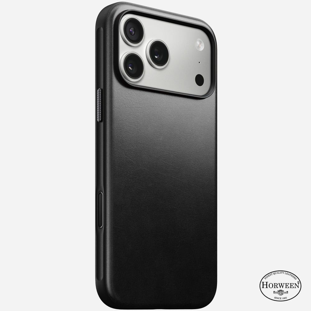 Modern Leather Case - iPhone 17 Pro Max | Black | Horween | NOMAD®