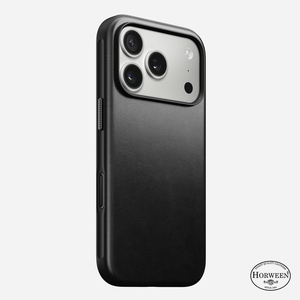 Modern Leather Case - iPhone 17 Pro | Black | Horween | NOMAD®