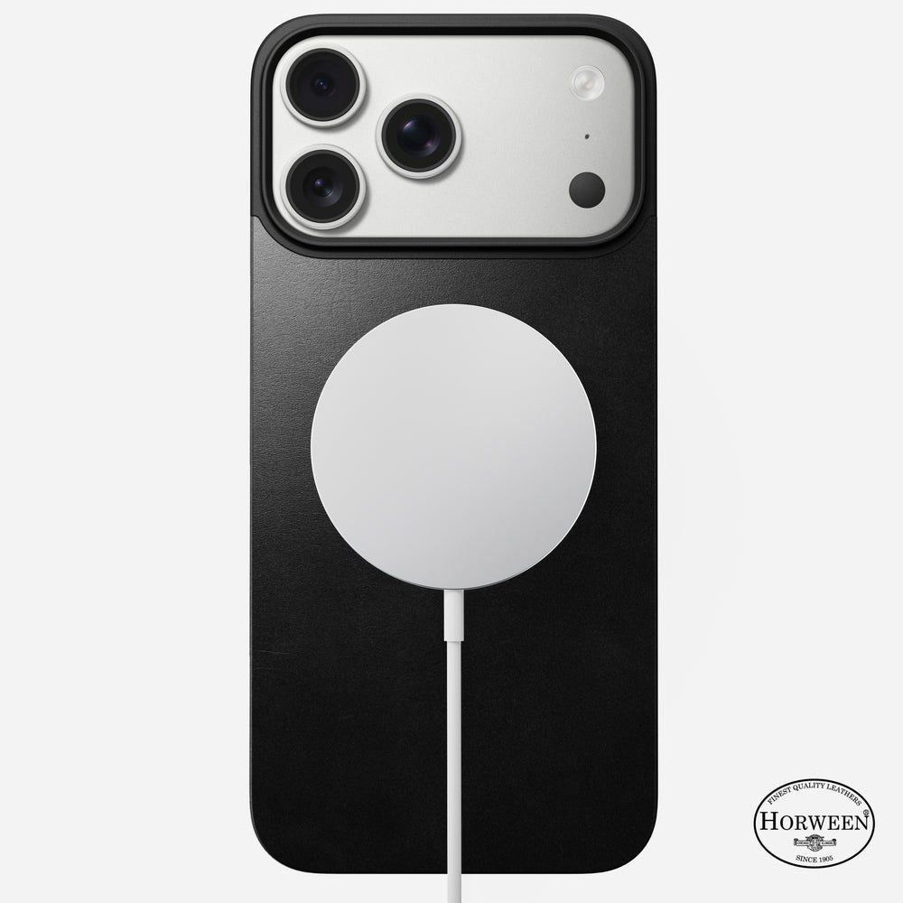 Magnetic Leather Back - iPhone 17 Pro Max | Black | Horween | MagSafe | NOMAD® - Image 2