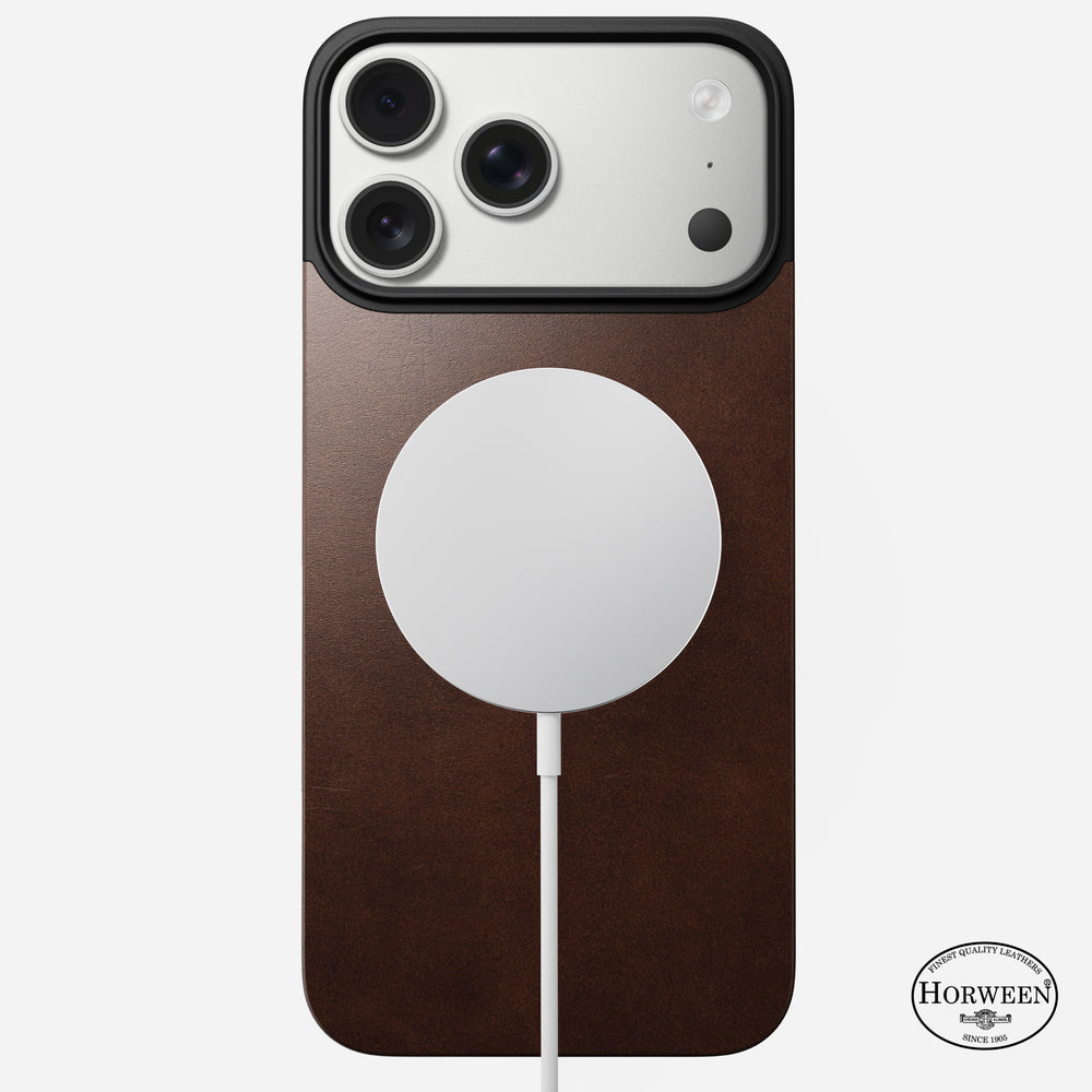 Magnetic Leather Back - iPhone 17 Pro Max | Rustic Brown | Horween | MagSafe | NOMAD® - Image 2