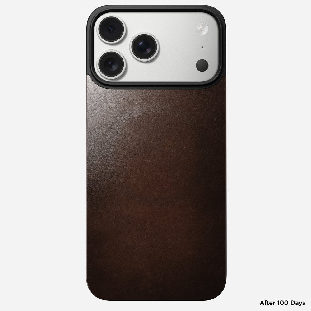 Magnetic Leather Back - iPhone 17 Pro Max | Rustic Brown | Horween | MagSafe | NOMAD® - Image 3