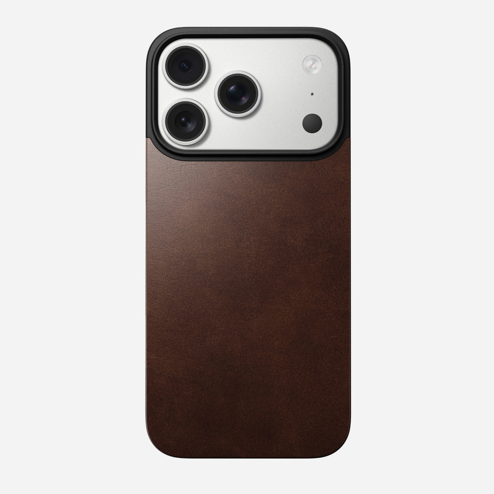 Magnetic Leather Back - iPhone 17 Pro | Rustic Brown | Horween | MagSafe | NOMAD® - Image 5