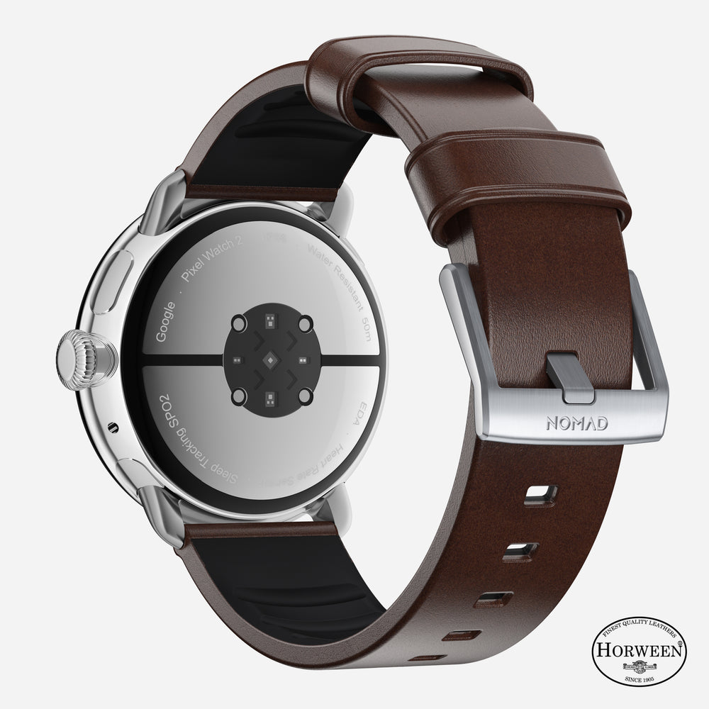 Active Band Pro - Pixel Watch | 45mm | Silver Hardware | Horween Brown - Image 2