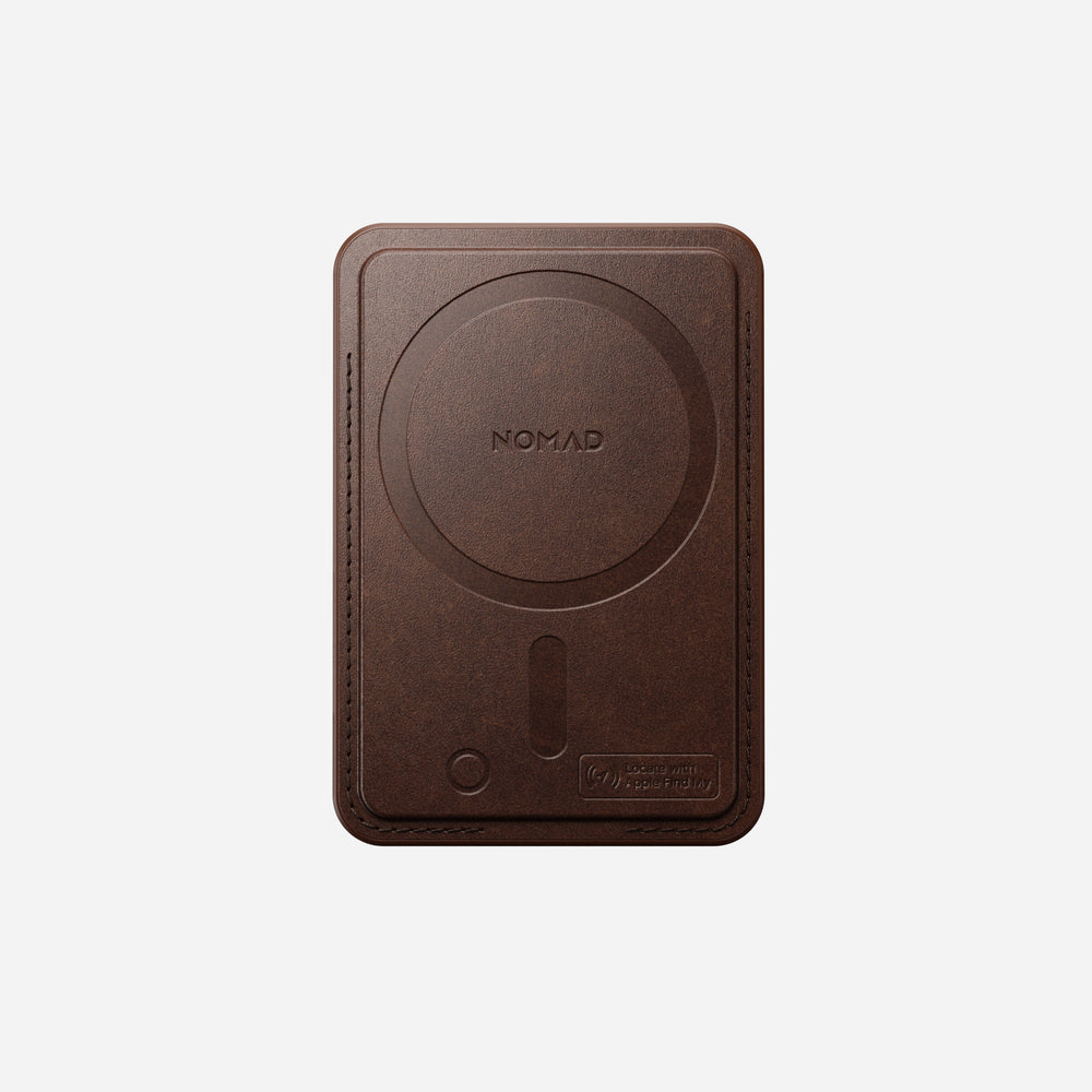 Leather Mag Wallet with Find My Tracking - Rustic Brown | Horween | NOMAD® - Image 4